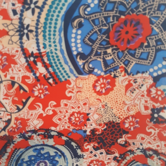 Sans Souci flowy crop top blouse small *C - Picture 8 of 8